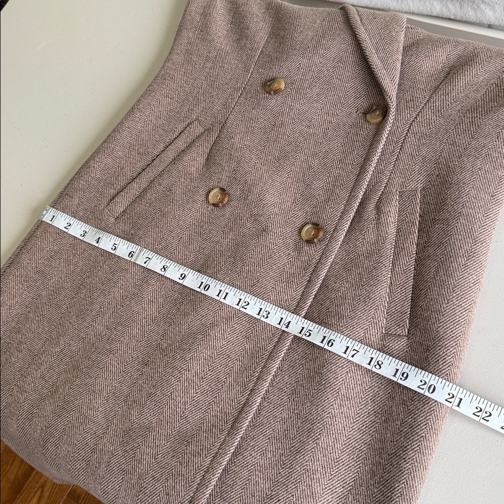 Levi’s Blair Western Coat Wool Blend Herringbone Tan Size XS New With Tags - Picture 12 of 16